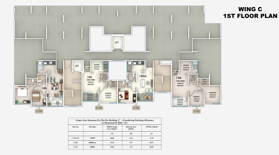 Sanskruti-Meander-Wing-C-1-st-Floor-Plan
