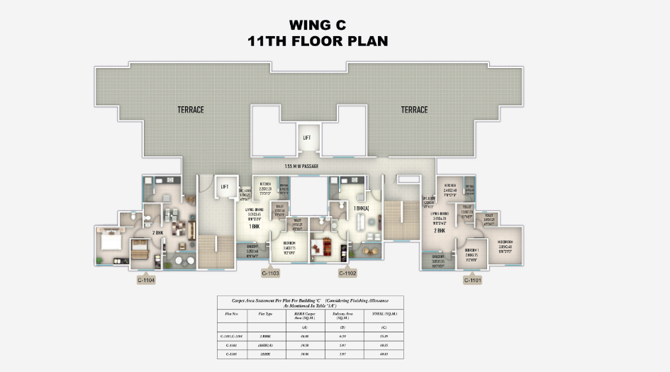 Sanskruti-Meander-Wing-C-11-th-Floor-Plan